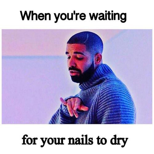 drake meme nails